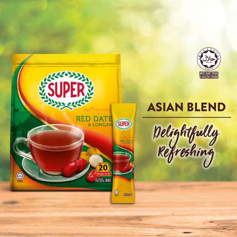 Super Tea Infusion Instant Red Date & Longan (20 sachets x 18g ...