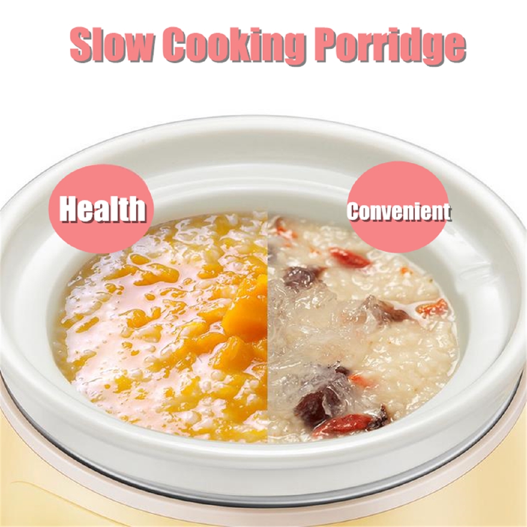 Ceramic Fully Automatic Soup Pot Congee Bird's Nest Stew Pot Mini Multi