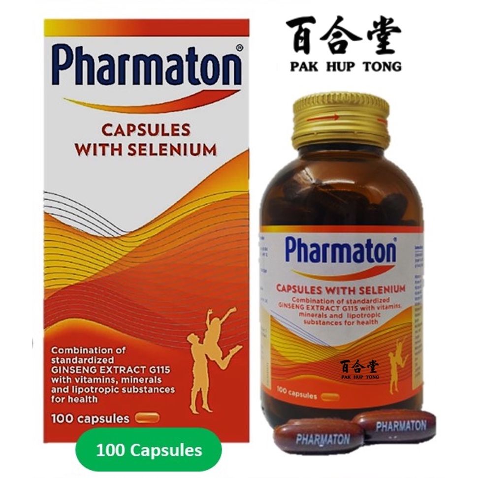 PHARMATON - CAPSULES WITH SELENIUM ((100'S)) ((EXP FEB 2026)) | Shopee ...