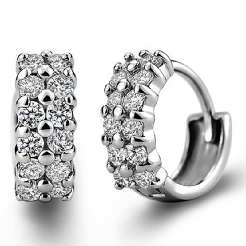 20 styles 925 Sterling Silver Earrings Women's earrings with diamonds ...