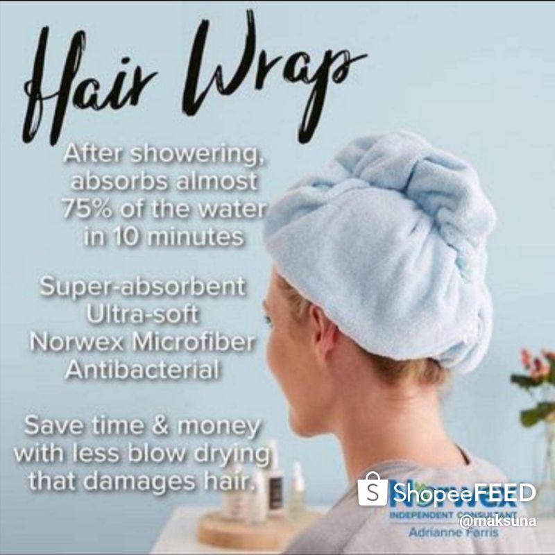 Norwex hair wrap curly hair sale