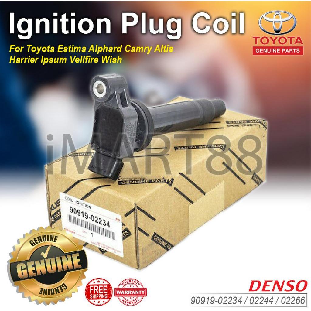 9091902234 ORIGNAL IGNITION PLUG COIL TOYOTA ESTIMA ACR30 AERAS ALPHARD VELLFIRE ANH20 HARRIER