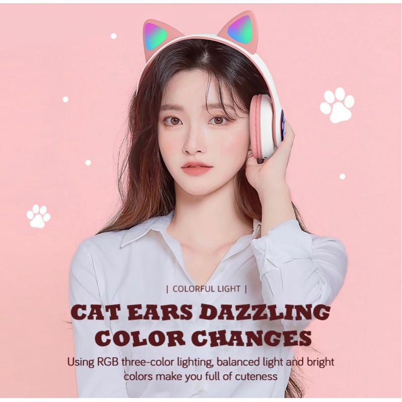 Censi cat ear online headphones