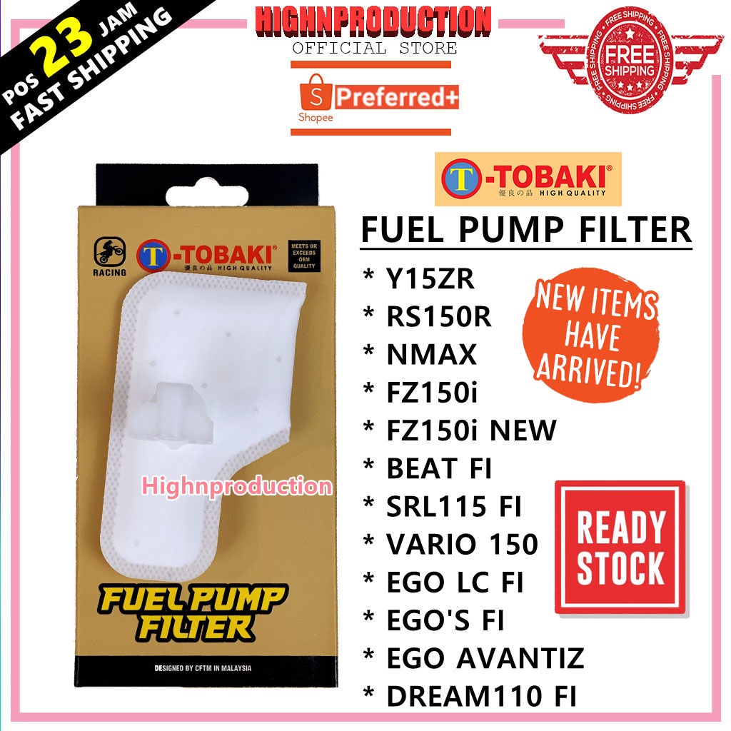 TOBAKI FUEL PUMP FILTER Y15ZR BEAT110FI DREAM110 FI RS150R SRL115FI