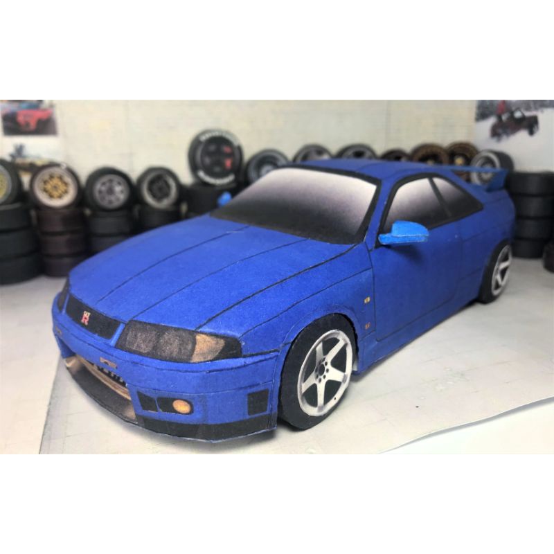 Template Paper Car Skyline R33 Scale 1:24 | Shopee Malaysia