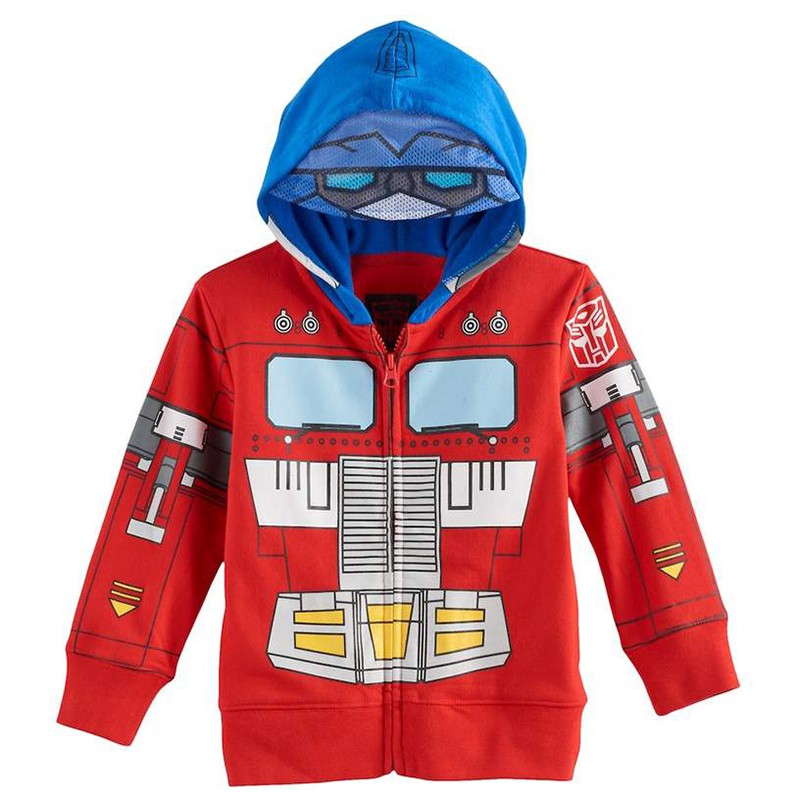 Kids Boy Transformers Boy's Optimus Prime or Bumble Bee Hooded Zipper ...
