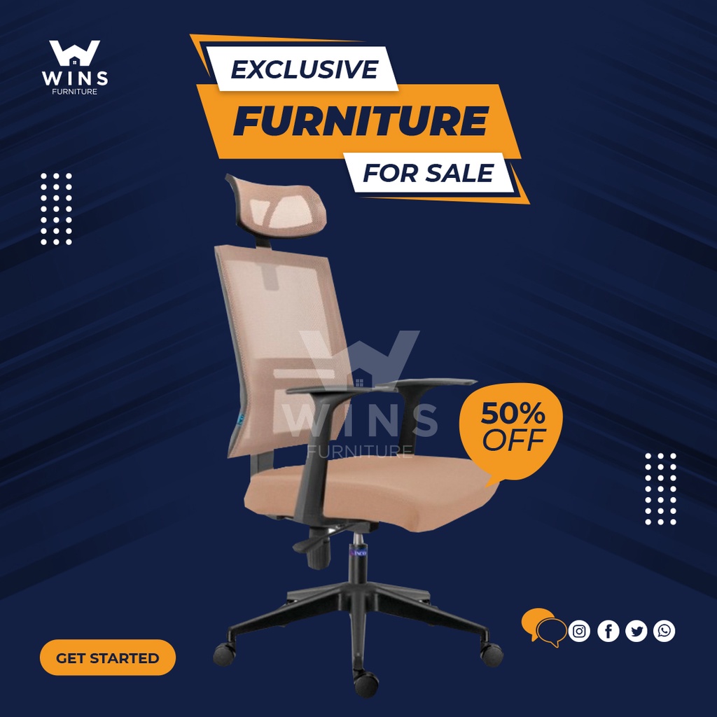 Office Chair/Work Chair/Study Chair Inco By Megastore Malta Shopee Malaysia