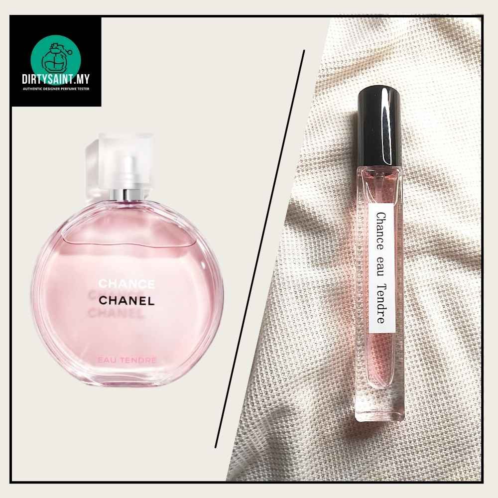 💯 ORI Chanel Chance Eau Tendre EDT Spray 10ml Atomizer/miniature/small  perfume/travel size (250 SPRAYS!)