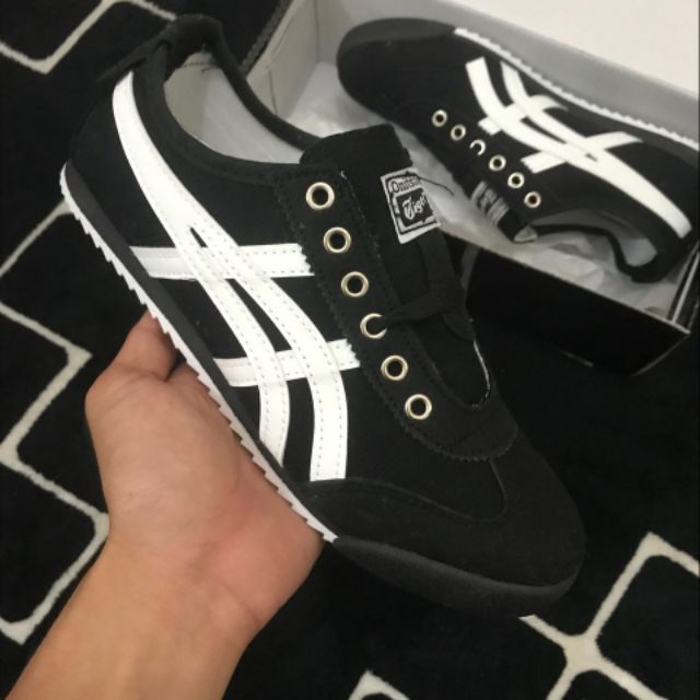 Onitsuka tiger clearance slip on hitam