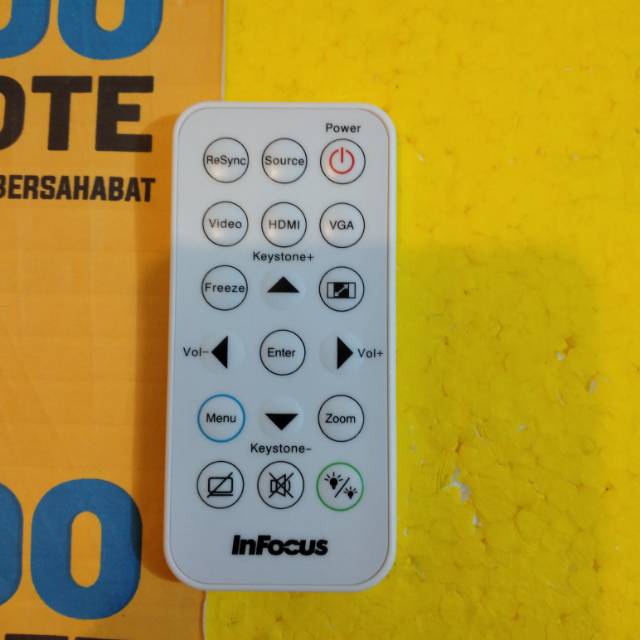 ORIGINAL WHITE INFOCUS PROJECTOR REMOTE | Shopee Malaysia
