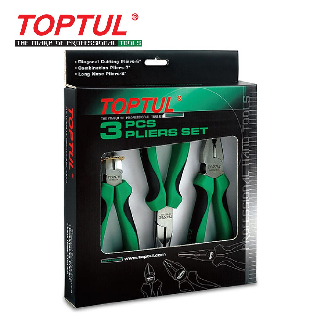 TOPTUL 3PCS Pliers Set (GAAE0302) Shopee Malaysia
