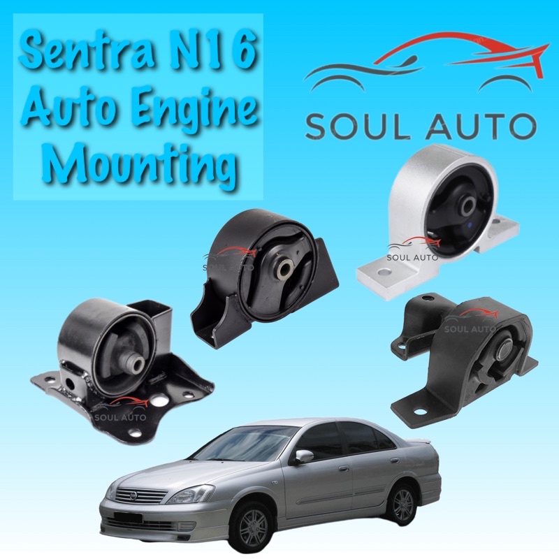 Nissan Sentra N16 (2000-2012 year) 1.6cc AUTO Engine Mounting Set 4pcs ...