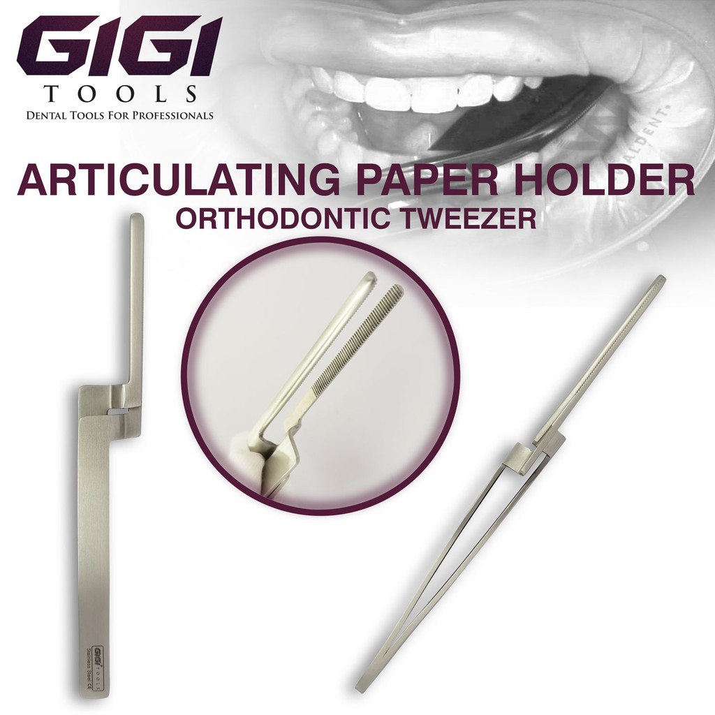 GIGI Tools Dental Articulating Paper Holder Tweezer Straight Stainless