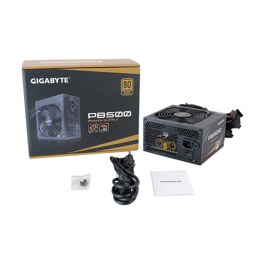 Gigabyte 500w 80 Plus Bronze Gaming ATX Power Supply / 80+ Bronze 500watts PSU / PB500 Shopee