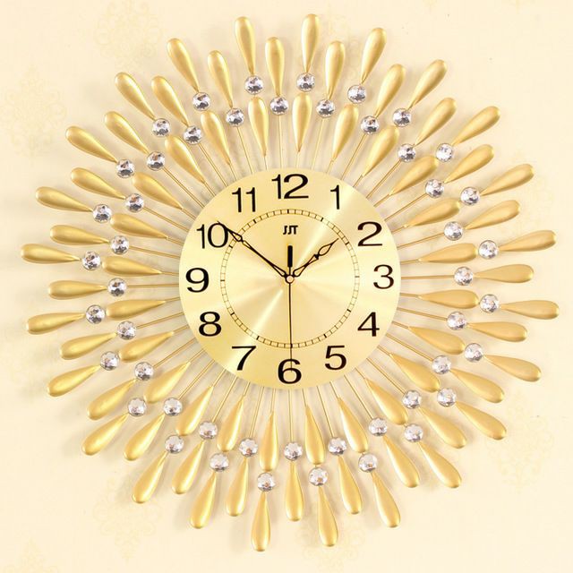 JAM DINDING HIASAN BESI LUXURY IRON WALL CLOCK 60CMX60CM LIVING ROOM ...