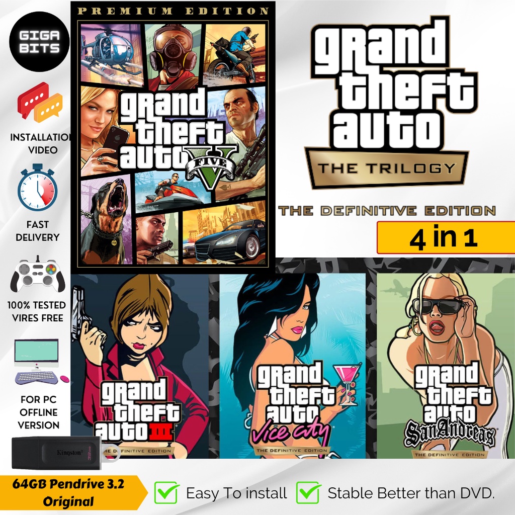 Best Collection Gta 5 Gta The Trilogy 2021 The Definitive Edition