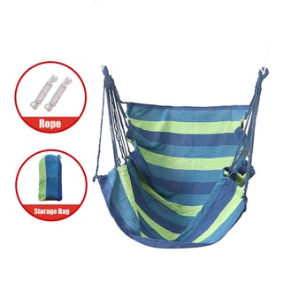 Warbase Portable Canvas Hanging Chair With Bag Swing Chair Indoor Outdoor  Garden Camping Stool Kerusi Buaian - 7346