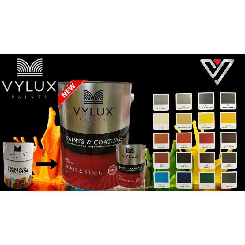 VYLUX Paint 1Litre & 5Litre High Gloss Paint Shopee Malaysia