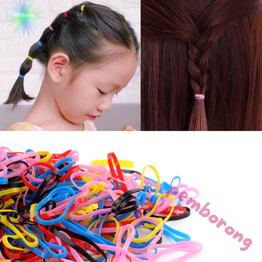 (RANDOM POS) RM0.60/PACKET GETAH RAMBUT HITAM & COLOURFUL KANAK-KANAK ...