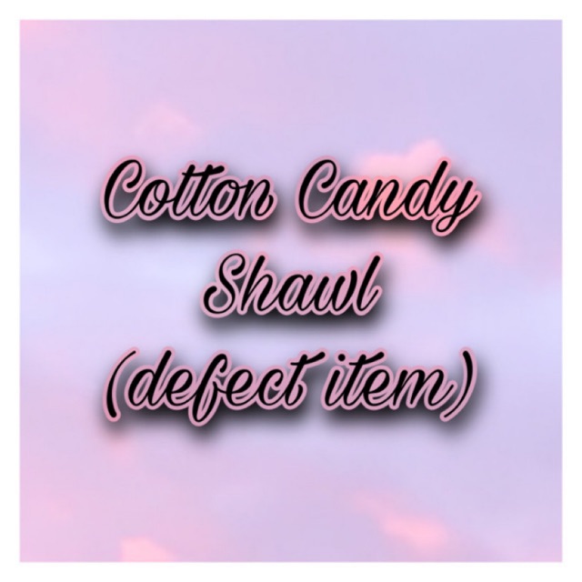 cotton candy shawl heeladina