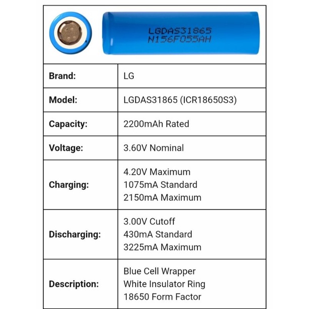 LG-LGDAS31865 lithium ion battery | Shopee Malaysia