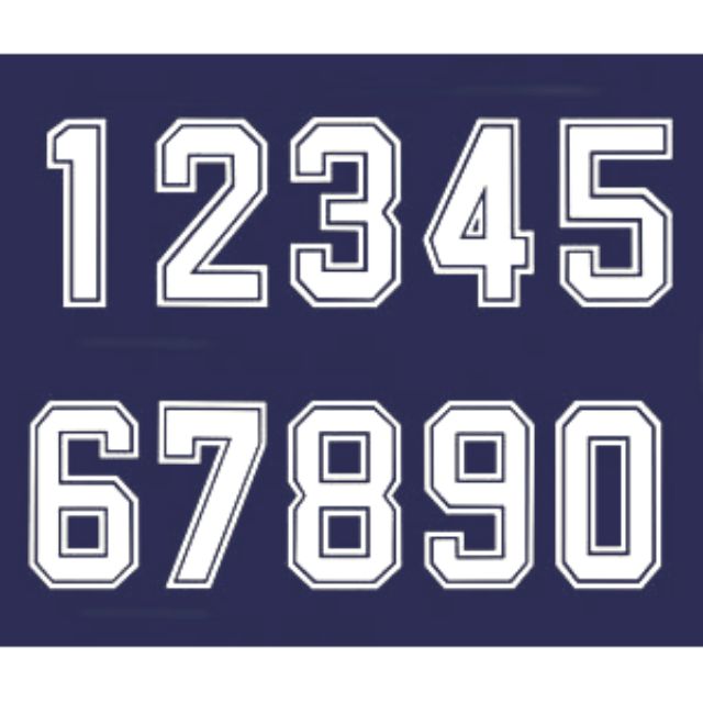 NOMBOR JERSI BASKETBALL STYLE (Vinyl Heat Transfer) Jersey Number