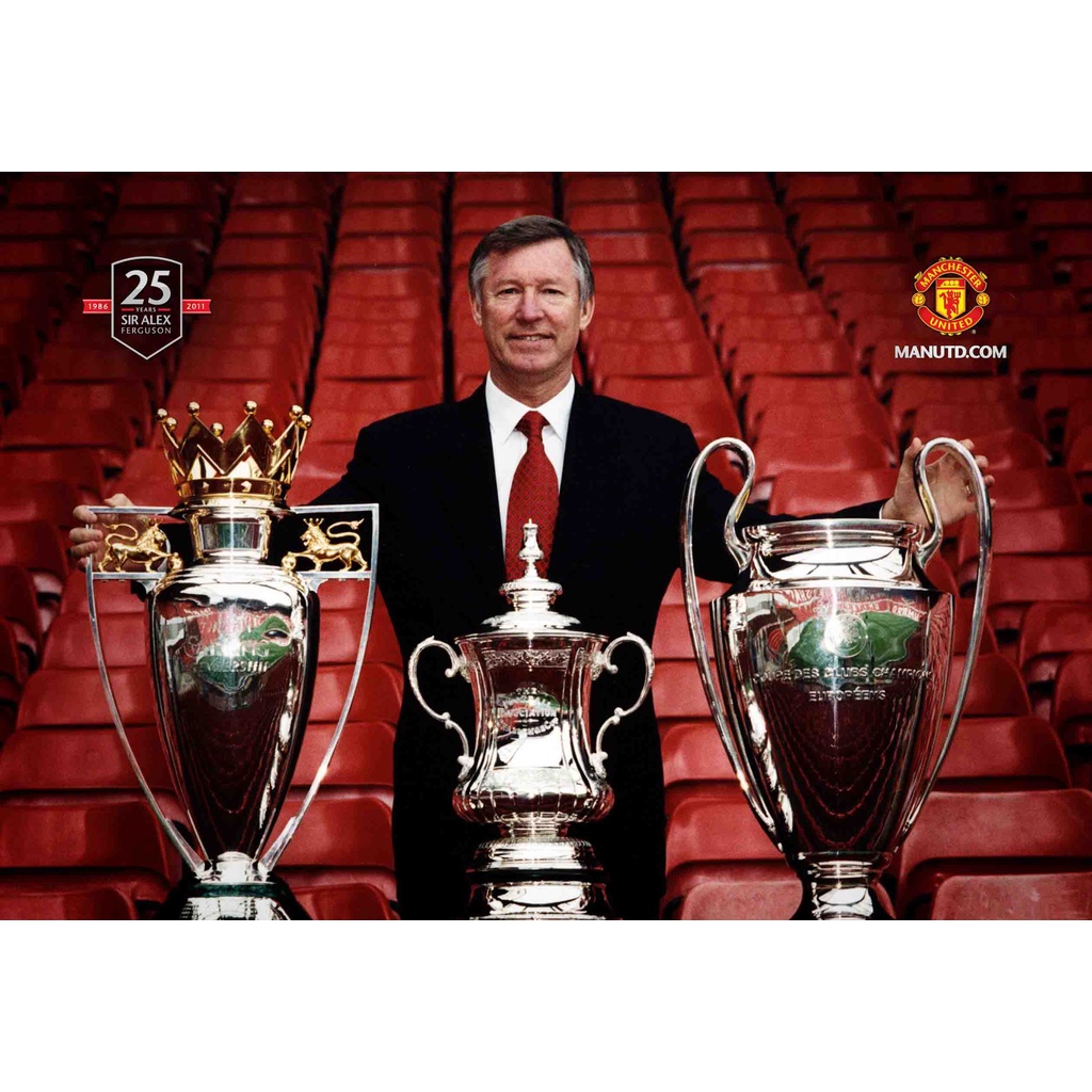 Alex Ferguson Manchester United Champion Red Devils Poster | Shopee ...