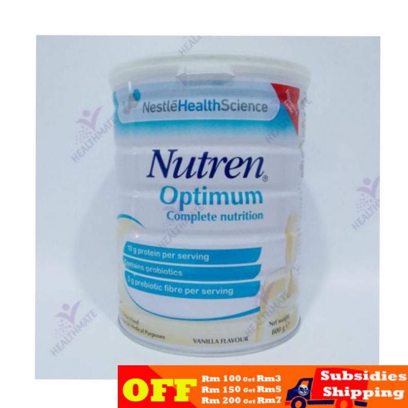 NUTREN Optimum Complete Nutrition Vanilla Flavour (800G) | Shopee Malaysia