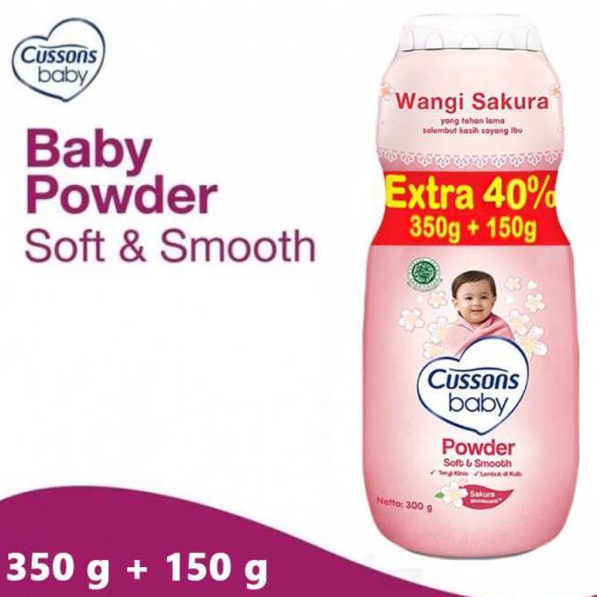 CUSSONS BABY Powder 350gr+150gr - Soft & Smooth (PINK) | Shopee Malaysia