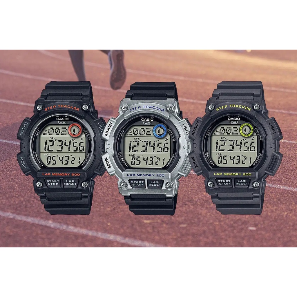 Reloj Casio WS-2100H-1A Cuenta Pasos, Lap Memory