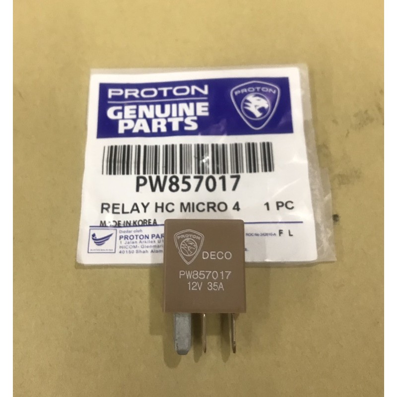 Original Proton Deco (35A)PW857017 PW857017v1 Air Cond / Fan / Mirco