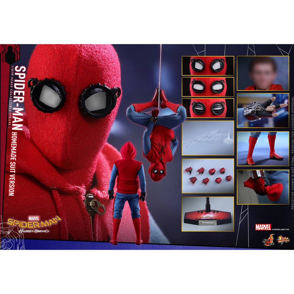 Homemade suit deals spiderman hot toys