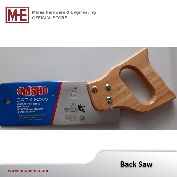 [EX-STOCK] 10INCH SAISHO BACK SAW / TENON SAW 13TP (MADE IN TAIWAN ...