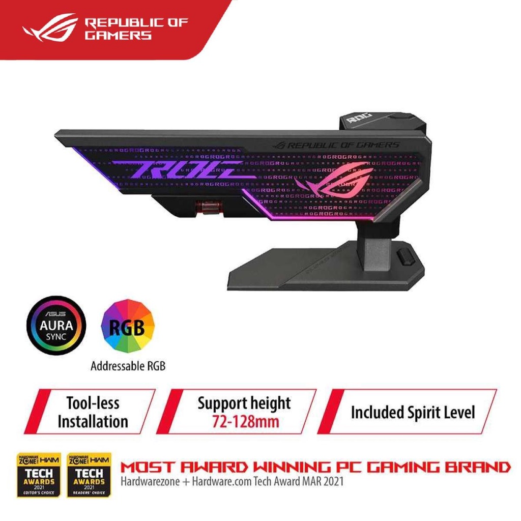 ASUS ROG Herculx Graphics Card Holder ( 90DA0020B00000 ) Shopee Malaysia