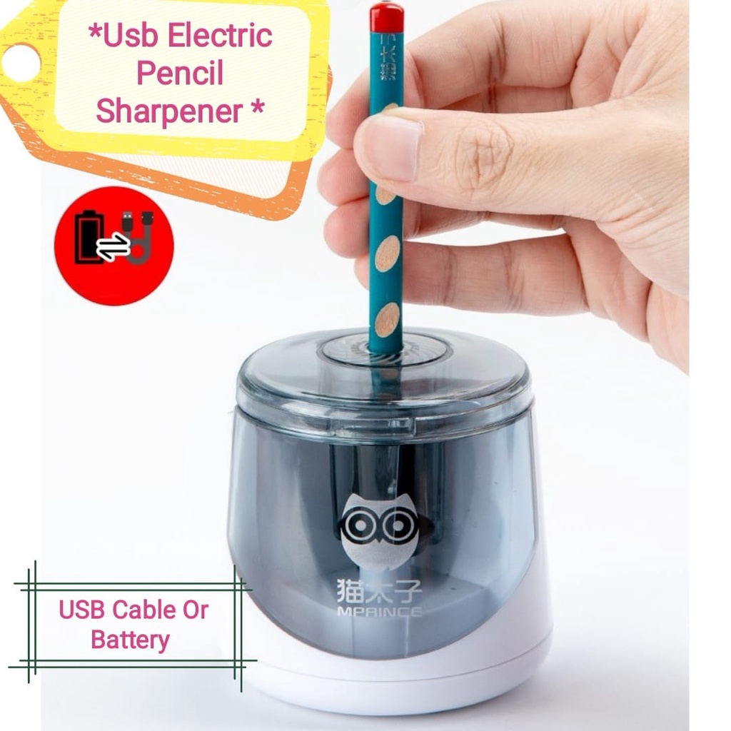 Electric Pencil Sharpener - Cute Design Pencil Sharpener For