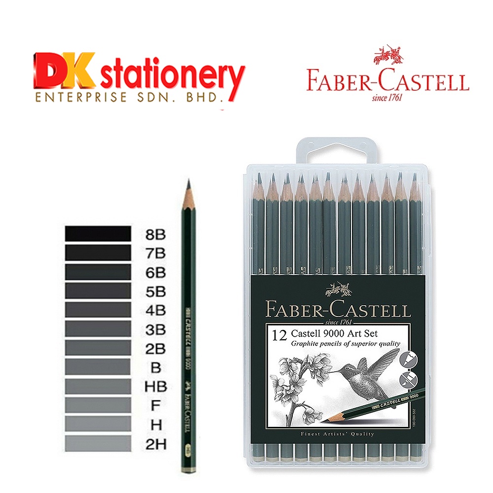 FaberCastell 9000 Graphite Pencil Art Set of 12pcs I 117166 Shopee Malaysia