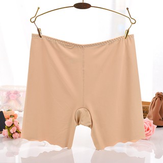 Ready stock】Seamless Pants Ice Silk Panties High Waist Stretch