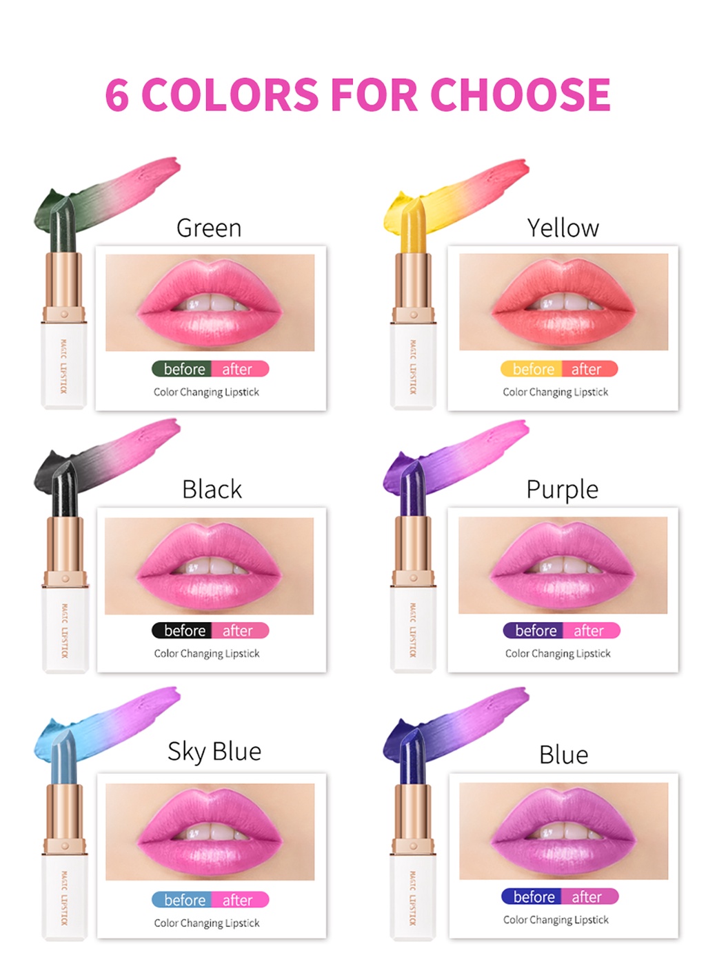 Lakerain Changing Colors Lip Stain Gloss Moisturizing And Long Lasting
