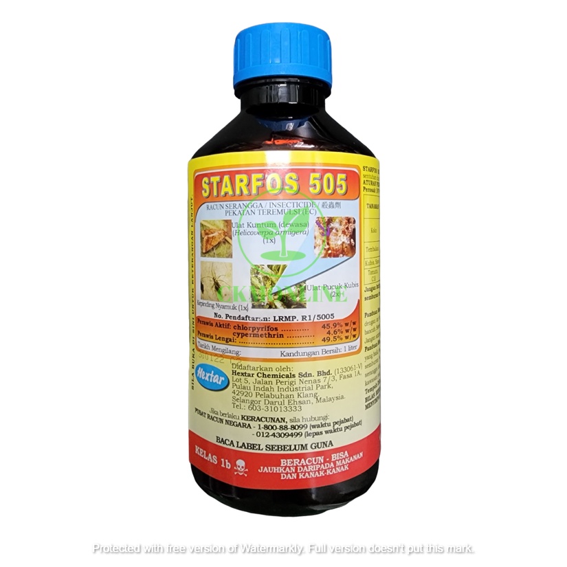 Hextar Starfos 505 Insecticide/ Chlorpyrifos 45.9+Cypermethrin 4.6