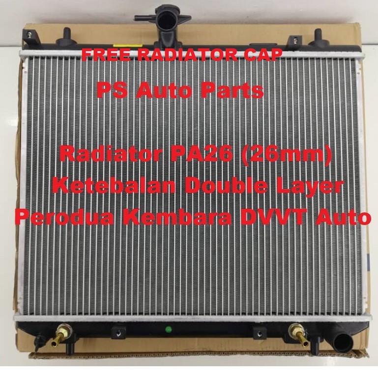 ( FREE CAP ) Radiator Perodua Kembara DVVT Tangki Air Kereta Ketebalan