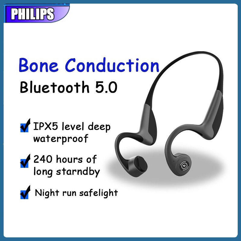 PHILIPS Z8 Bone Conduction Earphone Headphones Wireless Bluetooth