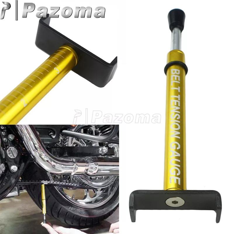 Gold Motorbike Belt Tension Gauge Tensioner Tool for Harley & All Belt Driver Bikes Belt Tension