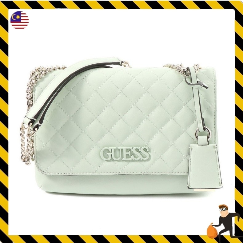 Guess Elliana Quilted Convertible Chain Crossbody Bag Shoulder Bag Beg Tangan Wanita Berjenama Shopee Malaysia