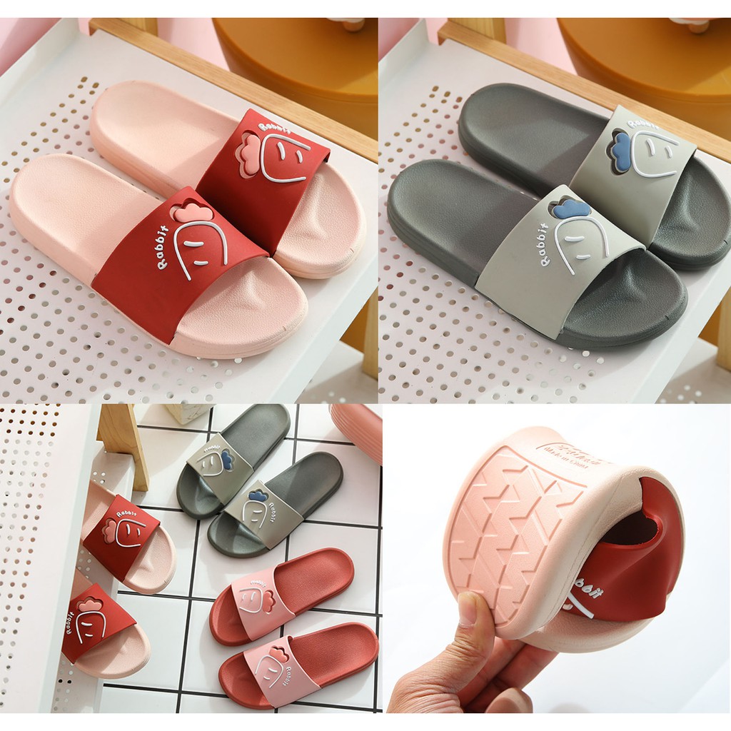 impressu] PVC Material Non-slip Flip Flop In Home For Couple