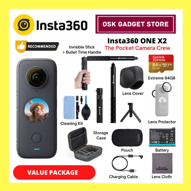 Buy ONE X2 - 5.7K 360 Action Camera - Insta360
