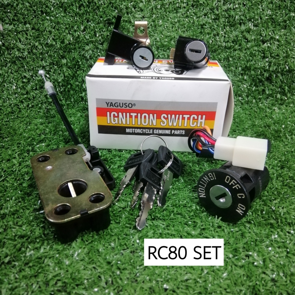 Ignition Switch YAGUSO (Suzuki RC80) Key Switch Set | Shopee Malaysia