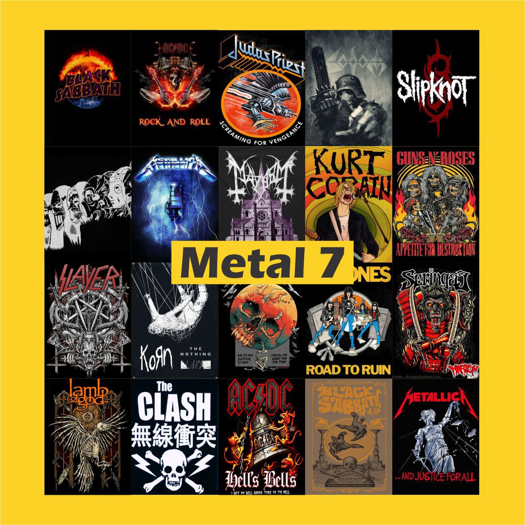 - Aesthetic Wall Poster - A4 And A5 Size - Metal Band Theme | Shopee ...