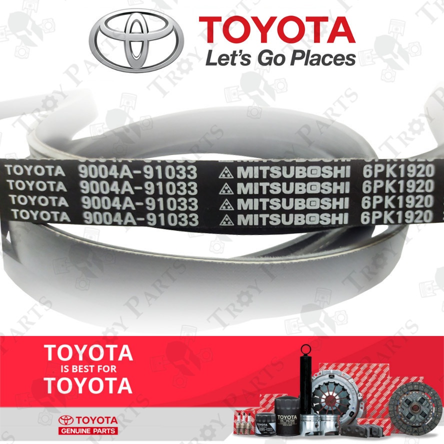Original Toyota Fan Belt 9004A-91033 for Toyota Avanza F602 1.5 2006 ...