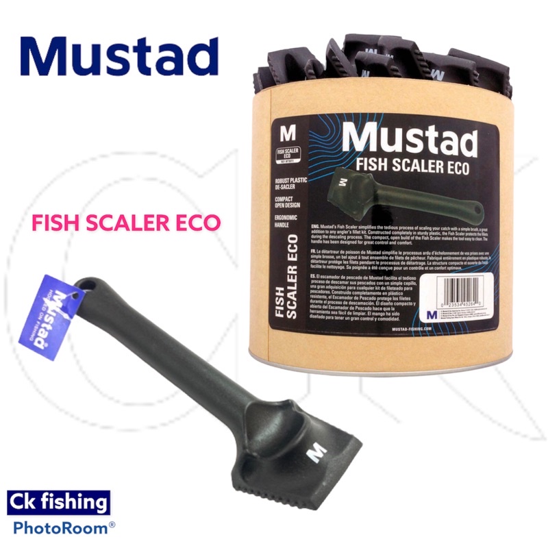 Mustad Fish Scaler Eco Model MT011 / Robust Plastic / Buang Ikan Skala ...