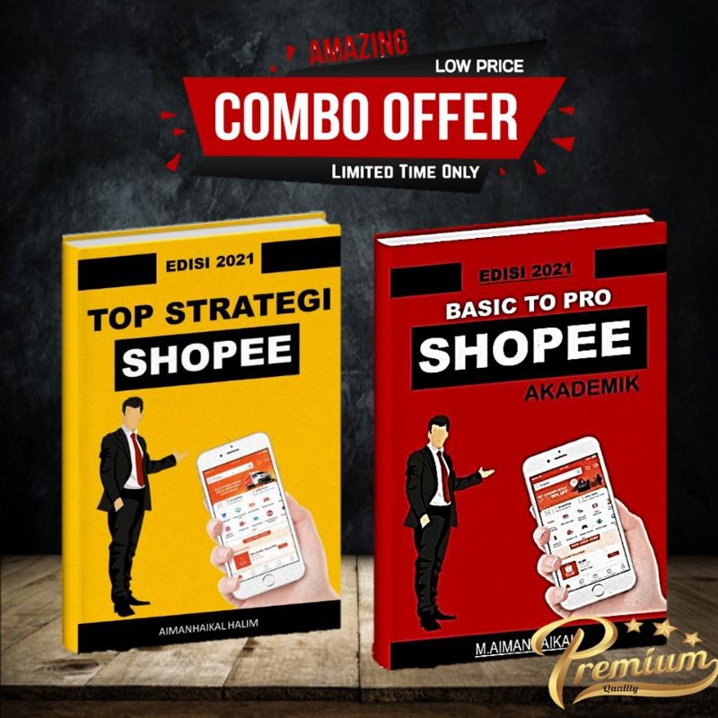 ( COMBO SET ) BUKU FIZIKAL AKADEMIK SHOPEE BASIC TO PRO DAN TOP ...